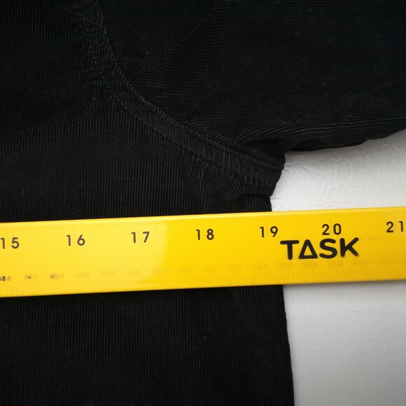 Joe Fresh Ladies Size XS Black Corduroy Button Front & Cuffs Shirt - Picture 9 of 11